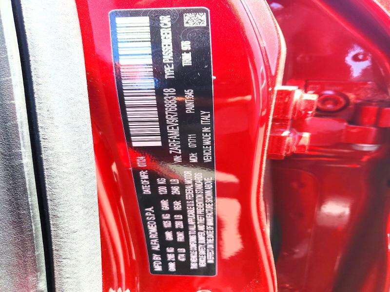 57427536 :رقم المزاد ، ZARFAMEV9R7688318 vin ، 2024 Alfa Romeo Giulia مزاد بيع