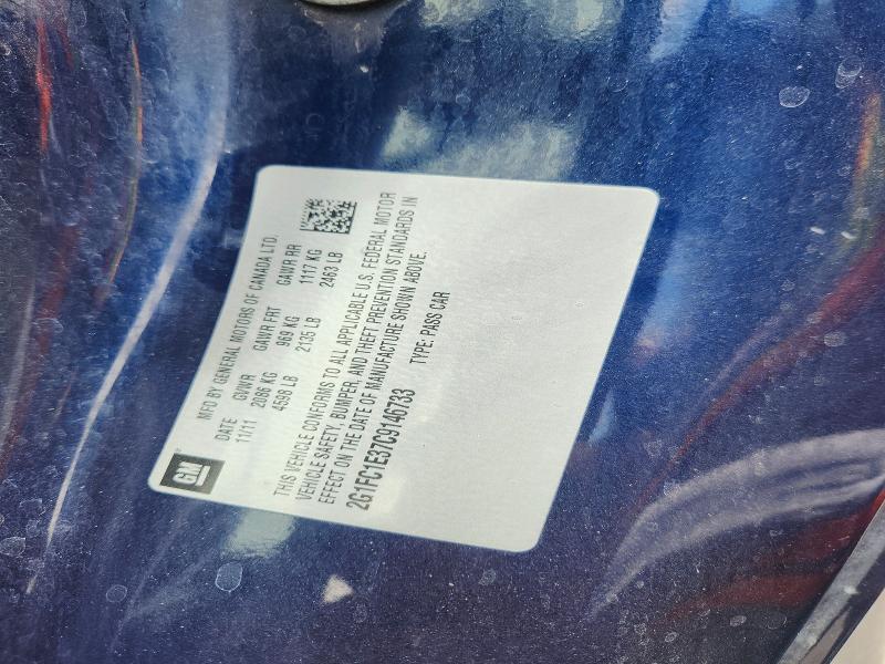 2012 Chevrolet Camaro მანქანა იყიდება აუქციონზე, vin: 2G1FC1E37C9146733, აუქციონის ნომერი: 55451786