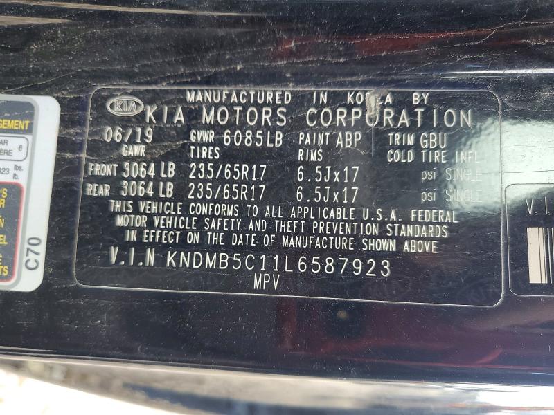 Продажа на аукционе авто 2020 Kia Sedona, vin: KNDMB5C11L6587923, номер лота: 57933886
