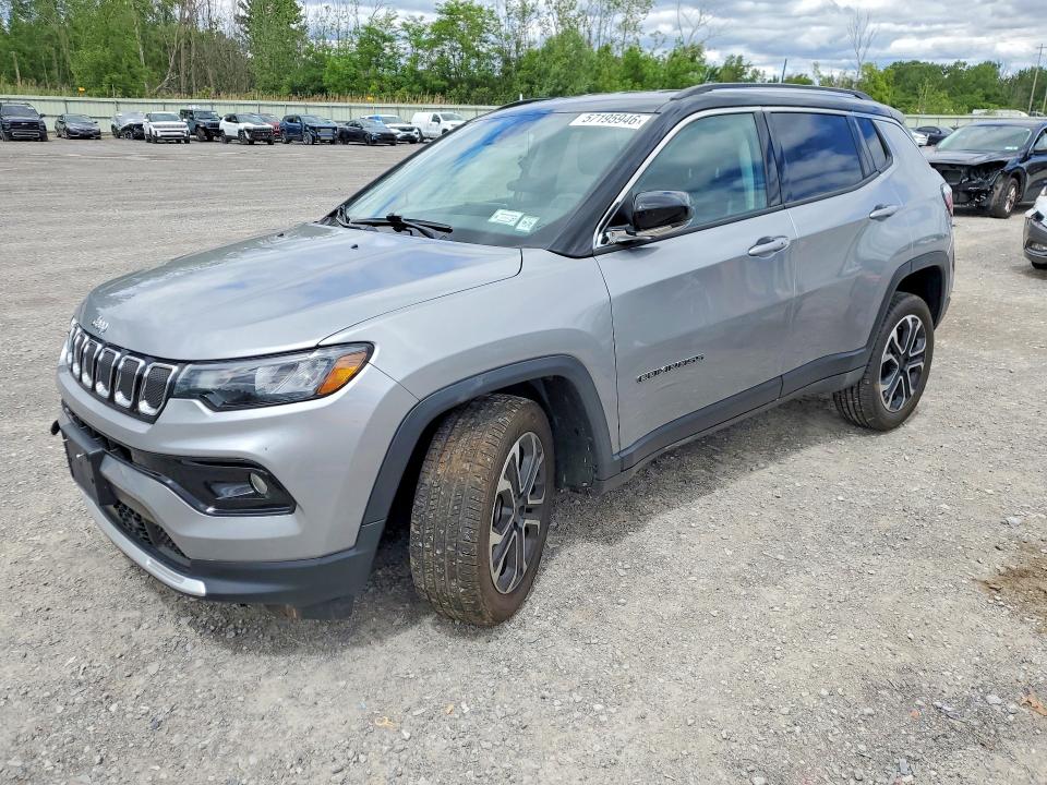 57195946 :رقم المزاد ، 3C4NJDCB0NT155021 vin ، 2022 Jeep Compass مزاد بيع