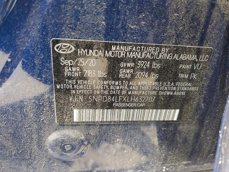 Продажа на аукционе авто 2020 Hyundai Elantra, vin: 5NPD84LFXLH632707, номер лота: 56692756