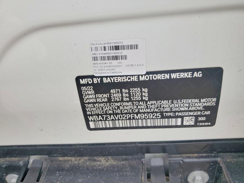 Продаж на аукціоні авто 2023 Bmw 430xi, vin: WBA73AV02PFM95925, номер лоту: 55338166