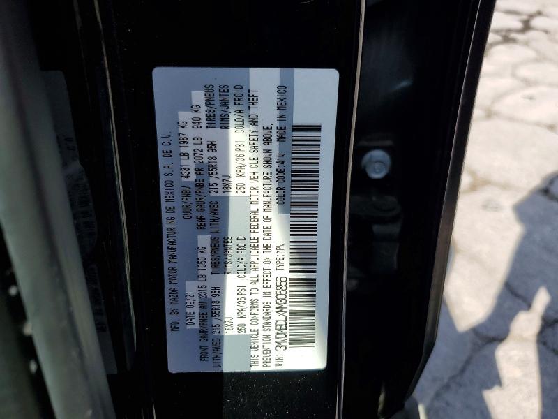 Aukcja sprzedaży 2021 Mazda Cx-30, vin: 3MVDMBDLXMM306856, numer aukcji: 55611236