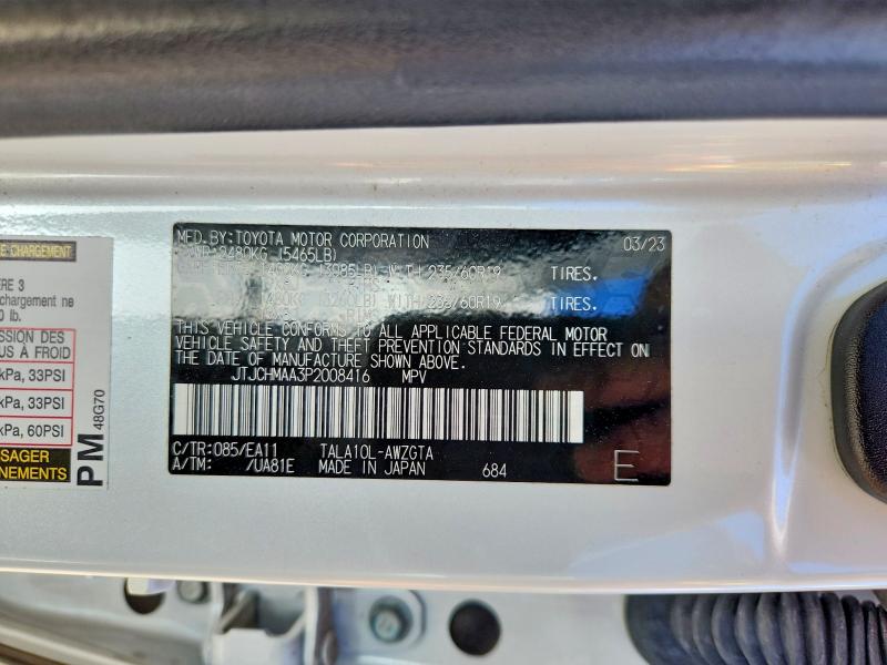 56159966 :رقم المزاد ، JTJCHMAA3P2008416 vin ، 2023 Lexus Rx 350 مزاد بيع