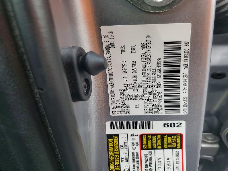 Aukcja sprzedaży 2019 Toyota Tacoma, vin: 3TMDZ5BN9KM059593, numer aukcji: 58572836
