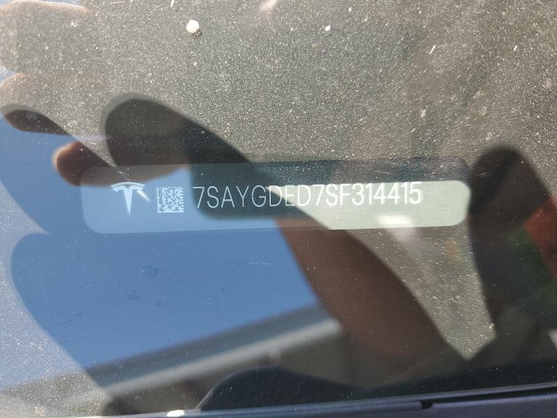 Aukcja sprzedaży 2025 Tesla Model Y, vin: 7SAYGDED7SF314415, numer aukcji: 57377166