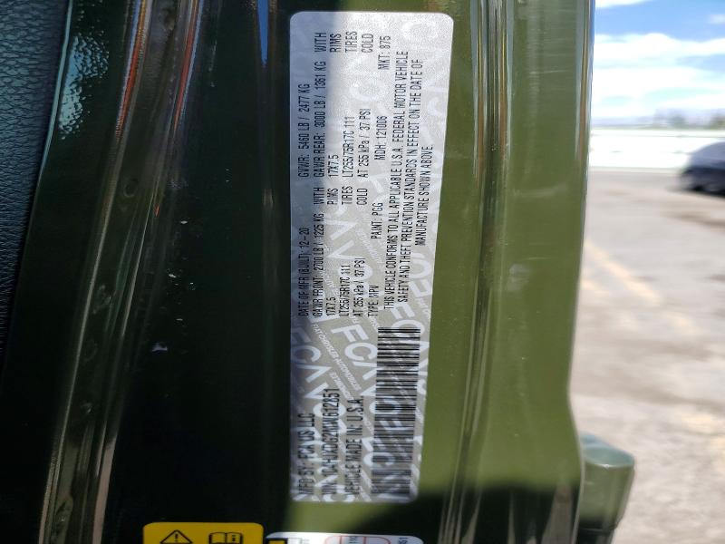 57703586 :رقم المزاد ، 1C4HJXDG2MW612851 vin ، 2021 Jeep Wrangler Unlimited مزاد بيع