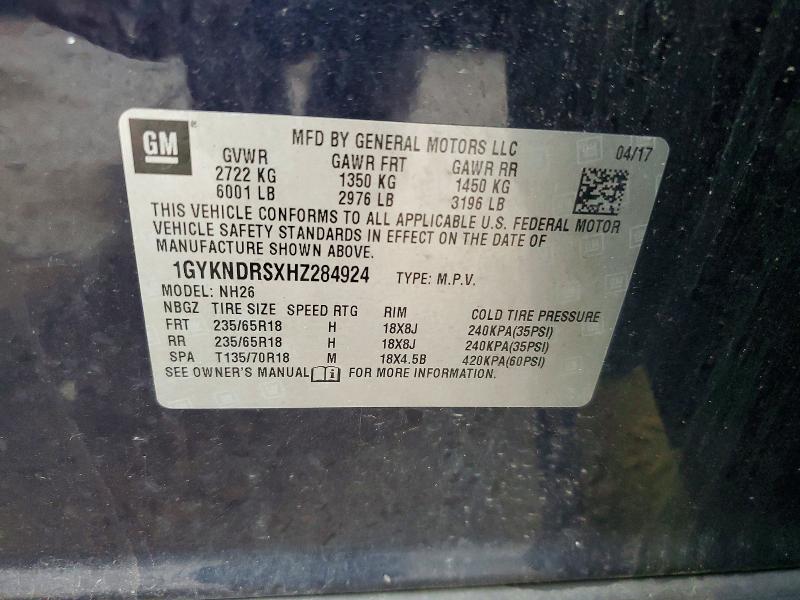 Продажа на аукционе авто 2017 Cadillac Xt5, vin: 1GYKNDRSXHZ284924, номер лота: 55403126