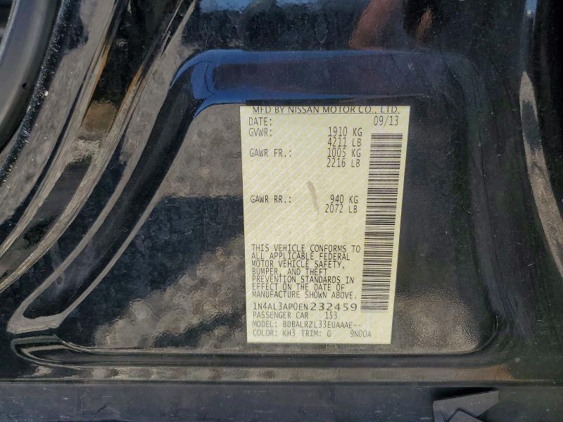 Продаж на аукціоні авто 2014 Nissan Altima, vin: 1N4AL3AP0EN232459, номер лоту: 55470276