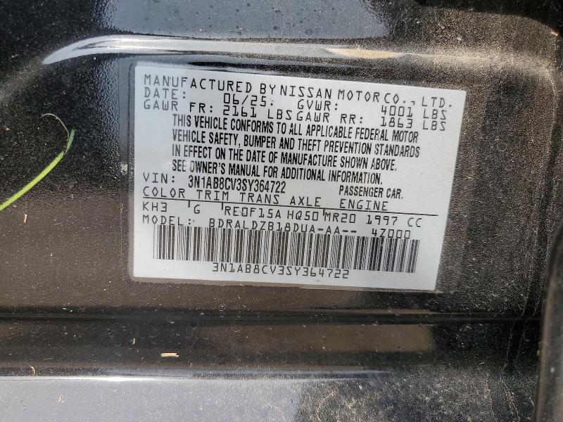 58318266 :رقم المزاد ، 3N1AB8CV3SY364722 vin ، 2025 Nissan Sentra مزاد بيع