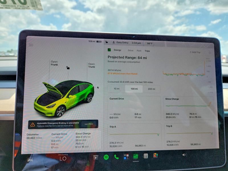 57079616 :رقم المزاد ، 7SAYGAEE6NF350835 vin ، 2022 Tesla Model Y مزاد بيع