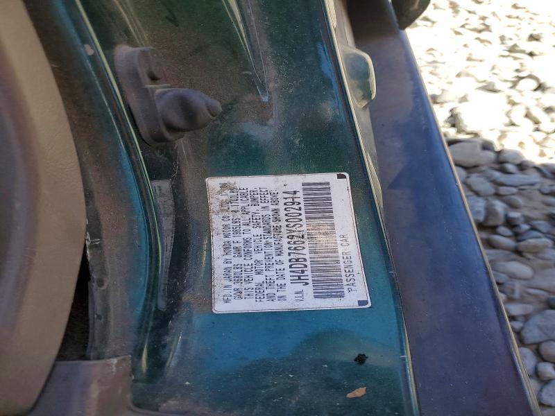 Aukcja sprzedaży 2000 Acura Integra, vin: JH4DB7662YS002914, numer aukcji: 59353226
