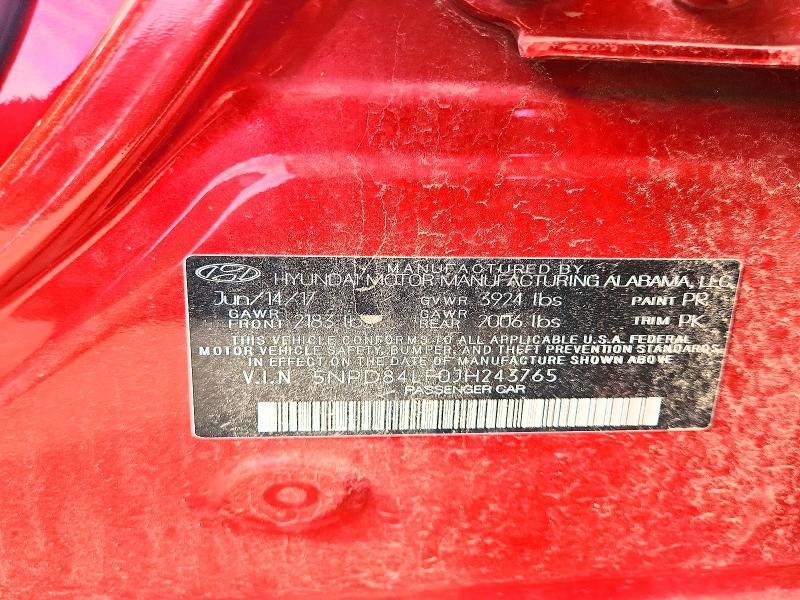 Aukcja sprzedaży 2018 Hyundai Elantra, vin: 5NPD84LF0JH243765, numer aukcji: 58537556