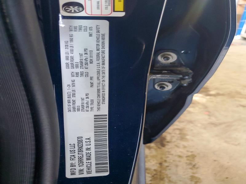 Продажа на аукционе авто 2024 Ram 1500, vin: 1C6RREJT8RN220870, номер лота: 58228106