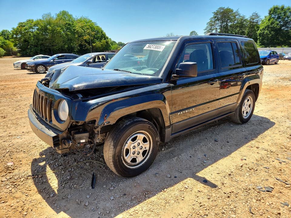 2016 Jeep Patriot მანქანა იყიდება აუქციონზე, vin: 1C4NJPBAXGD601002, აუქციონის ნომერი: 56273806