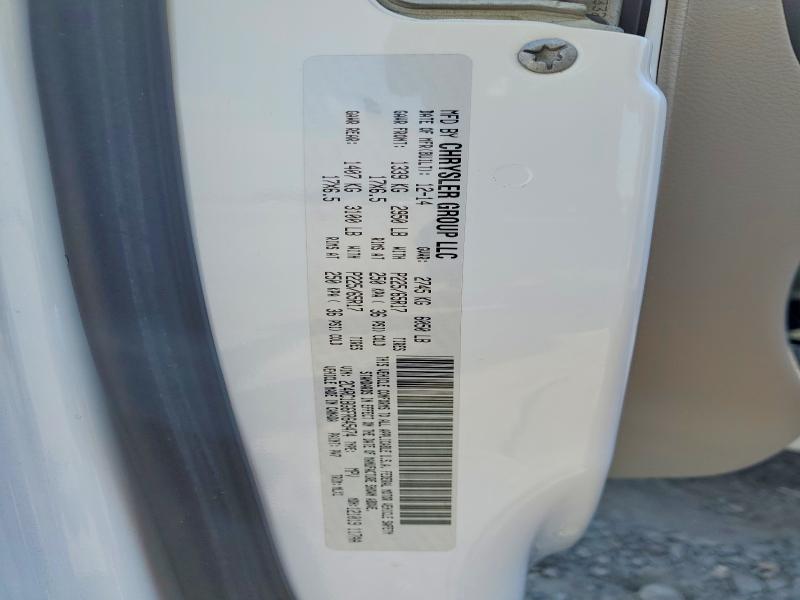 Продажа на аукционе авто 2015 Chrysler Town & Country, vin: 2C4RC1BG6FR645474, номер лота: 58101066