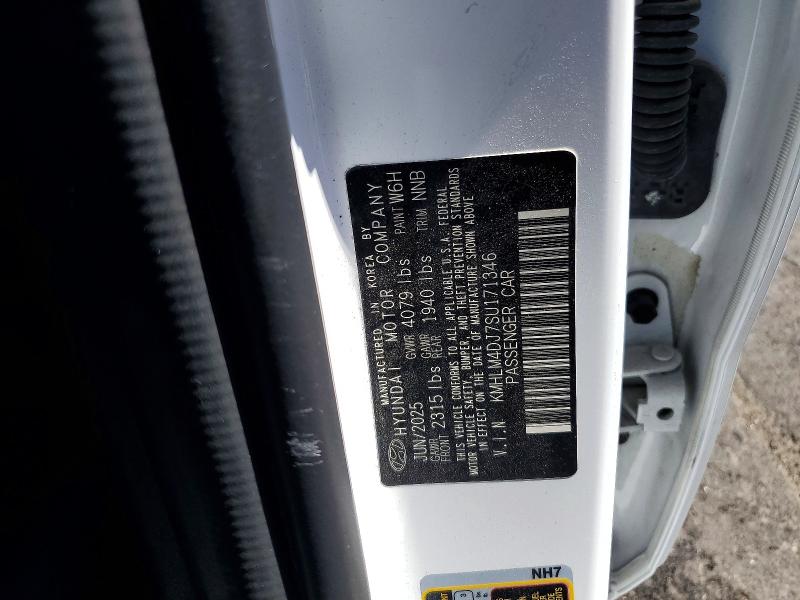 Продажа на аукционе авто 2025 Hyundai Elantra Hybrid, vin: KMHLM4DJ7SU171346, номер лота: 56454696