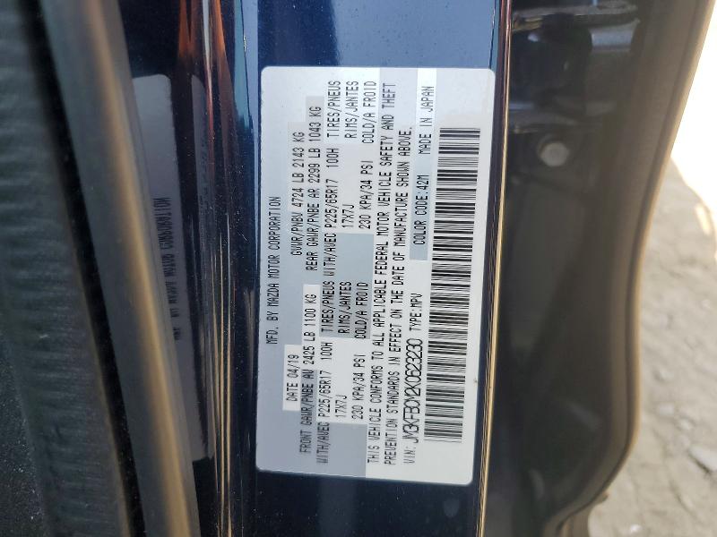 Aukcja sprzedaży 2019 Mazda Cx-5, vin: JM3KFBCM2K0623230, numer aukcji: 57755276