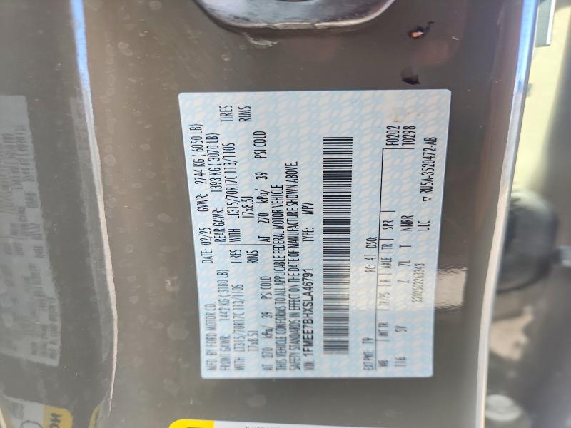 2025 Ford Bronco მანქანა იყიდება აუქციონზე, vin: 1FMEE7BHXSLA46791, აუქციონის ნომერი: 57484626