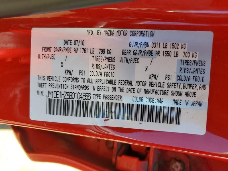 55639926 :رقم المزاد ، JM1DE1HZ8B0104556 vin ، 2011 Mazda Mazda2 مزاد بيع