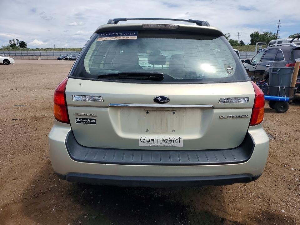 2006 Subaru Legacy მანქანა იყიდება აუქციონზე, vin: 4S4BP62C167309115, აუქციონის ნომერი: 56871956