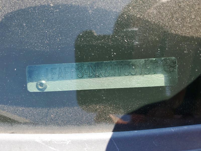 2006 Ford Focus მანქანა იყიდება აუქციონზე, vin: 1FAFP34NX6W103757, აუქციონის ნომერი: 57186756