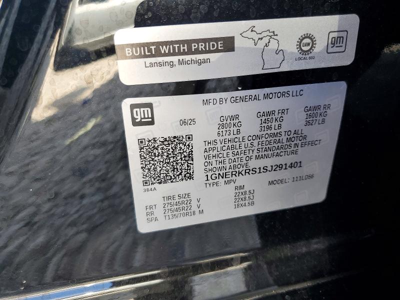 56308026 :رقم المزاد ، 1GNERKRS1SJ291401 vin ، 2025 Chevrolet Traverse مزاد بيع