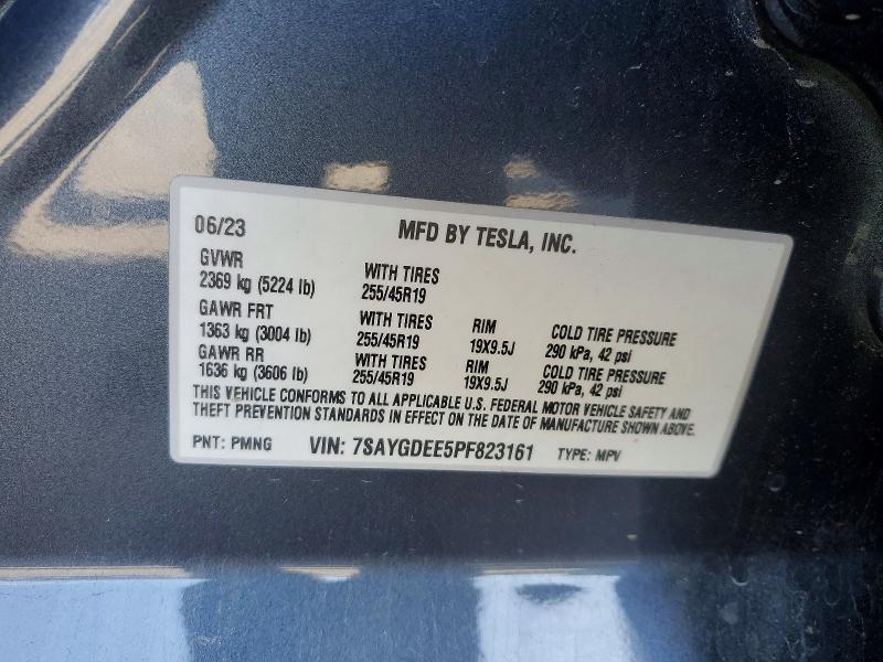 Продажа на аукционе авто 2023 Tesla Model Y, vin: 7SAYGDEE5PF823161, номер лота: 59132846