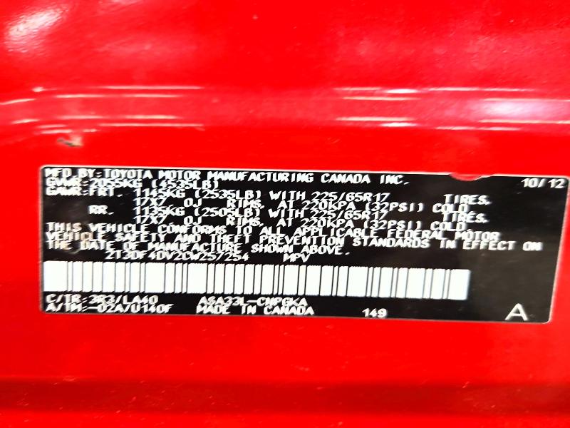2012 Toyota Rav4 მანქანა იყიდება აუქციონზე, vin: 2T3DF4DV2CW257254, აუქციონის ნომერი: 58057236