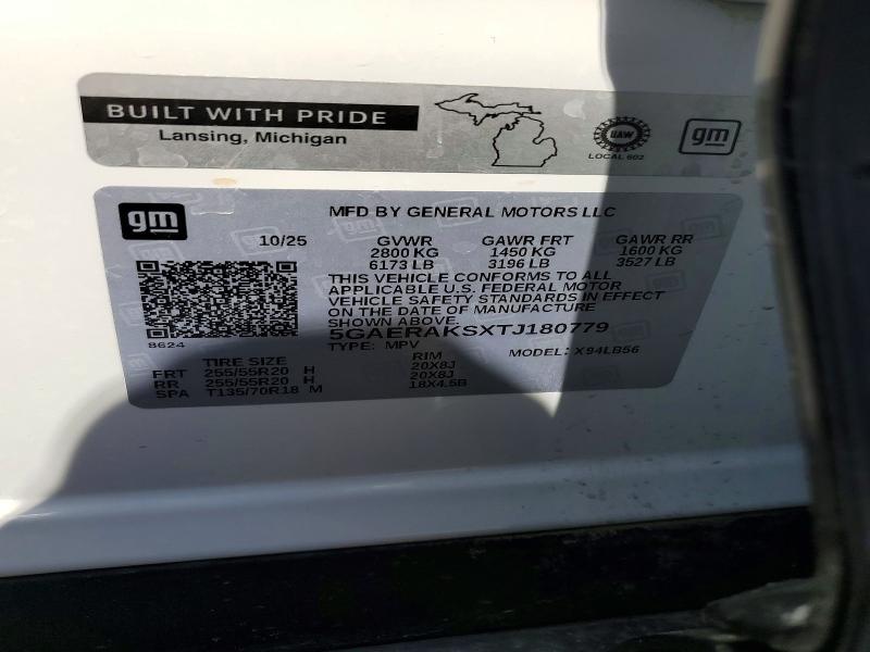 Продаж на аукціоні авто 2026 Buick Enclave, vin: 5GAERAKSXTJ180779, номер лоту: 56454876
