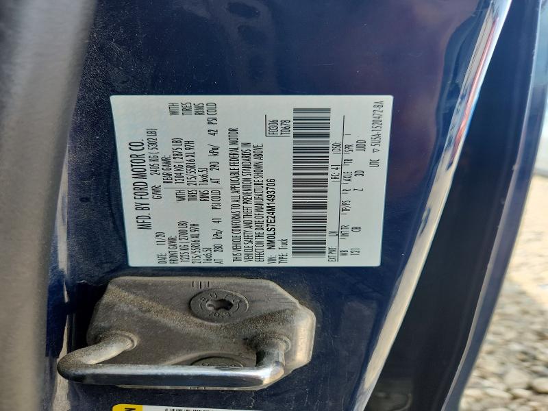 2021 Ford Transit Connect მანქანა იყიდება აუქციონზე, vin: NM0LS7E24M1493706, აუქციონის ნომერი: 56660326
