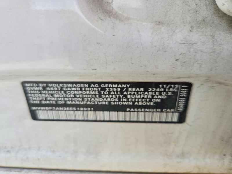56044796 :رقم المزاد ، WVWBP7AN3EE518931 vin ، 2014 Volkswagen Cc مزاد بيع