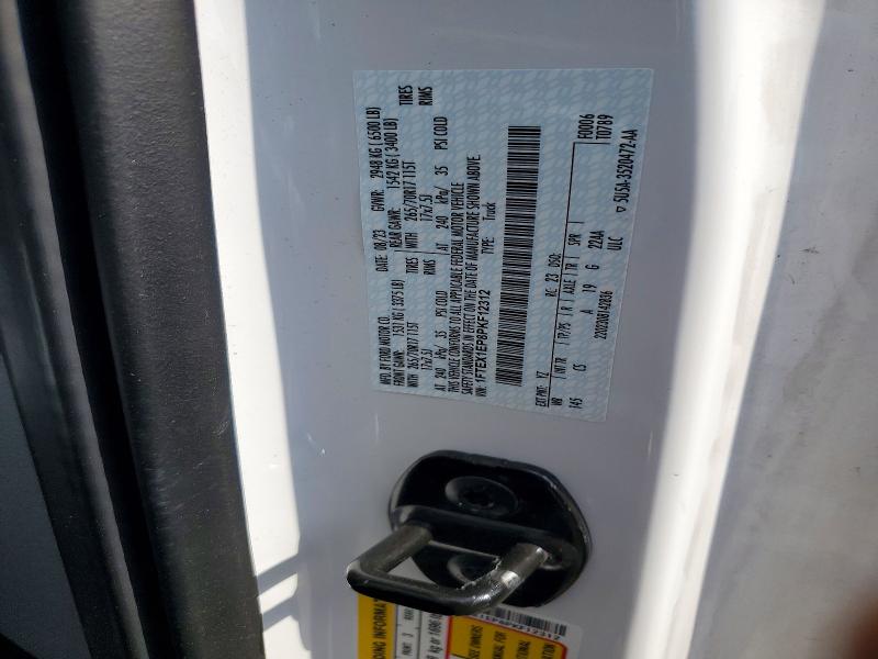 2023 Ford F150 მანქანა იყიდება აუქციონზე, vin: 1FTEX1EP8PKF12312, აუქციონის ნომერი: 97685055