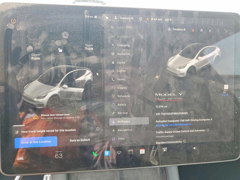 Продажа на аукционе авто 2024 Tesla Model Y, vin: 7SAYGDEF8RA306025, номер лота: 55980696