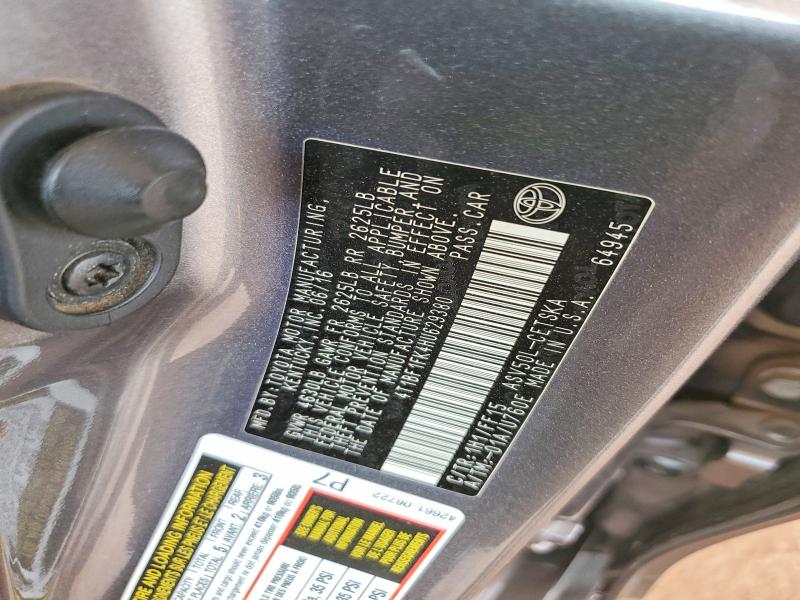 2017 Toyota Camry მანქანა იყიდება აუქციონზე, vin: 4T1BF1FK4HU629380, აუქციონის ნომერი: 57812556