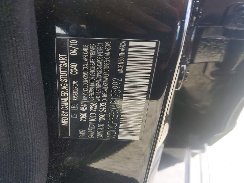 Продажа на аукционе авто 2010 Mercedes-benz C, vin: WDDGF5EB0AR125992, номер лота: 59117196