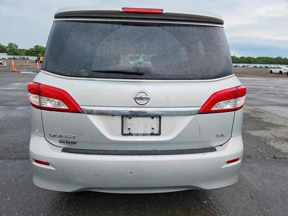 2012 Nissan Quest მანქანა იყიდება აუქციონზე, vin: JN8AE2KPXC9046080, აუქციონის ნომერი: 58434536