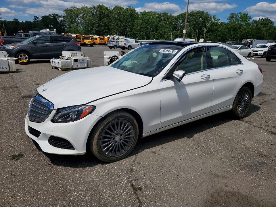57294556 :رقم المزاد ، 55SWF4KB7FU041409 vin ، 2015 Mercedes-benz C مزاد بيع