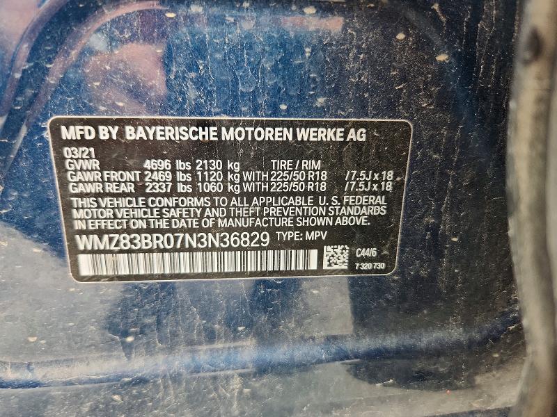 Aukcja sprzedaży 2022 Mini Cooper, vin: WMZ83BR07N3N36829, numer aukcji: 56665836
