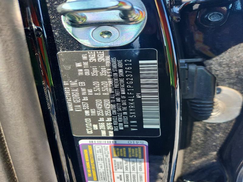 Продаж на аукціоні авто 2023 Kia Sorento, vin: 5XYRK4LF1PG237612, номер лоту: 56862616