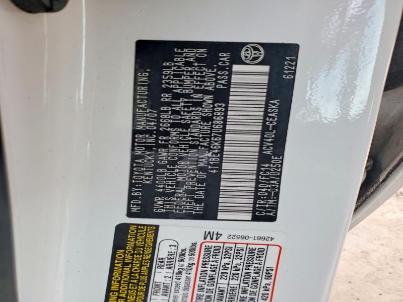 Продаж на аукціоні авто 2007 Toyota Camry, vin: 4T1BE46K67U686893, номер лоту: 55650626