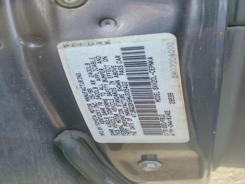 Aukcja sprzedaży 1998 Toyota Camry, vin: 4T1BG22K6WU335422, numer aukcji: 57892186