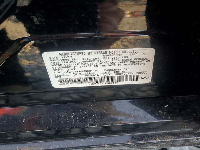 Продажа на аукционе авто 2018 Infiniti Q50, vin: JN1EV7AP6JM363119, номер лота: 57415216