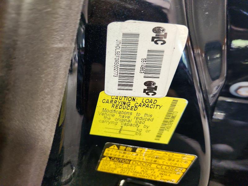 Продаж на аукціоні авто 2010 Lexus Ls, vin: JTHDL5EF0A5002773, номер лоту: 58896296