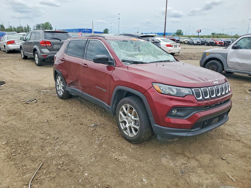 2022 Jeep Compass მანქანა იყიდება აუქციონზე, vin: 3C4NJDFB8NT125793, აუქციონის ნომერი: 57543966