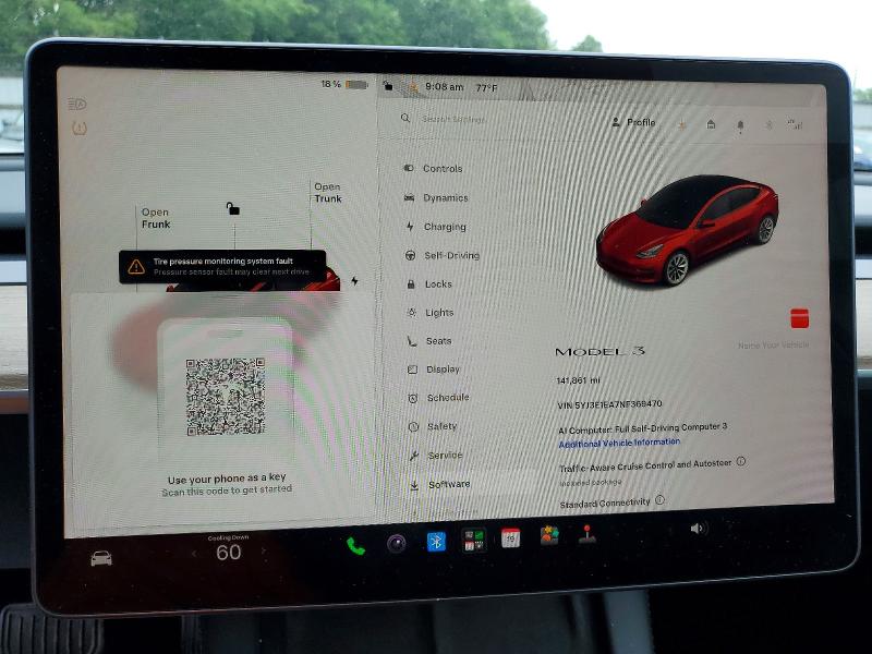 Продаж на аукціоні авто 2022 Tesla Model 3, vin: 5YJ3E1EA7NF369470, номер лоту: 58206716