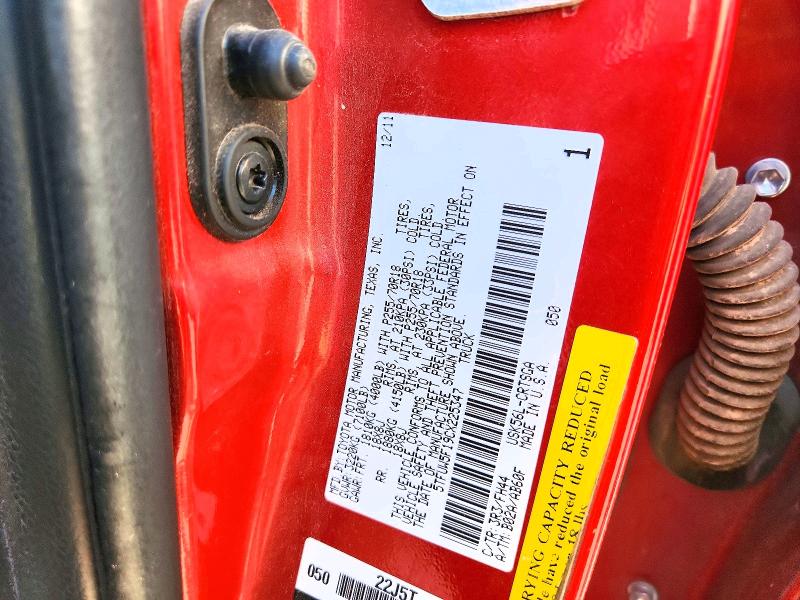 Продажа на аукционе авто 2012 Toyota Tundra, vin: 5TFUW5F19CX225347, номер лота: 57621356