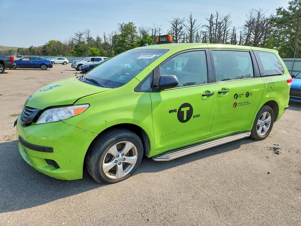 58155466 :رقم المزاد ، 5TDZK3DC1ES480352 vin ، 2014 Toyota Sienna مزاد بيع