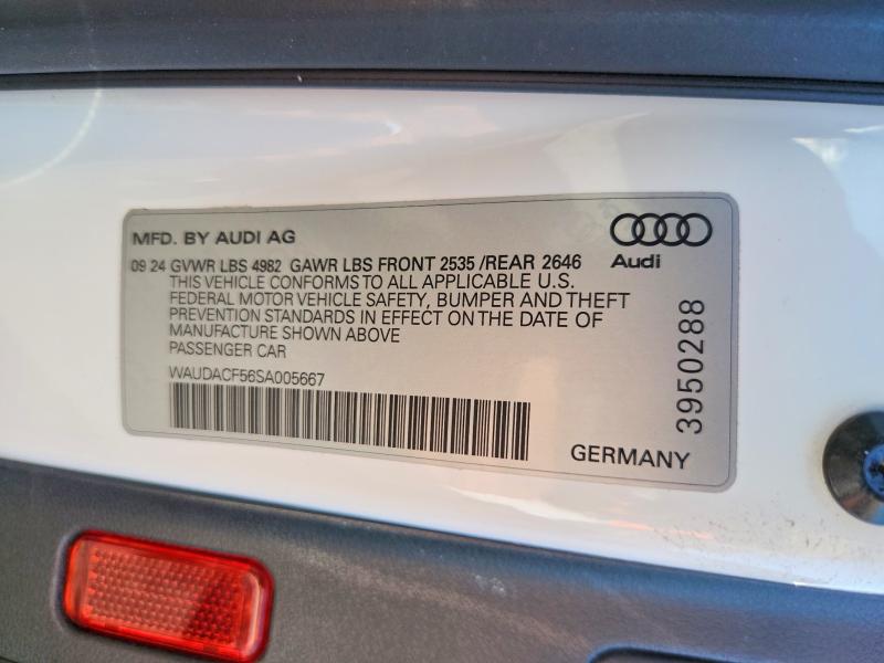 Продажа на аукционе авто 2025 Audi A5, vin: WAUDACF56SA005667, номер лота: 59616126