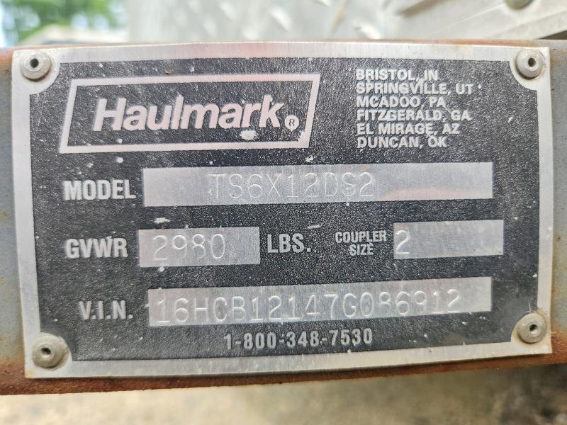 Продажа на аукционе авто 2007 Haulmark Unknown, vin: 16HCB12147G086912, номер лота: 54249026